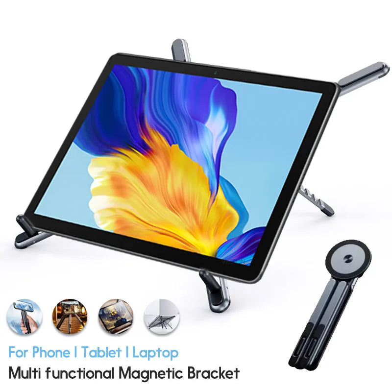 Foldale Magnetic Phone Holder Multi Form Adjustable Desktop Tablet Stand for Iphone 17~12 Tripod Handheld Mount Laptop Bracket