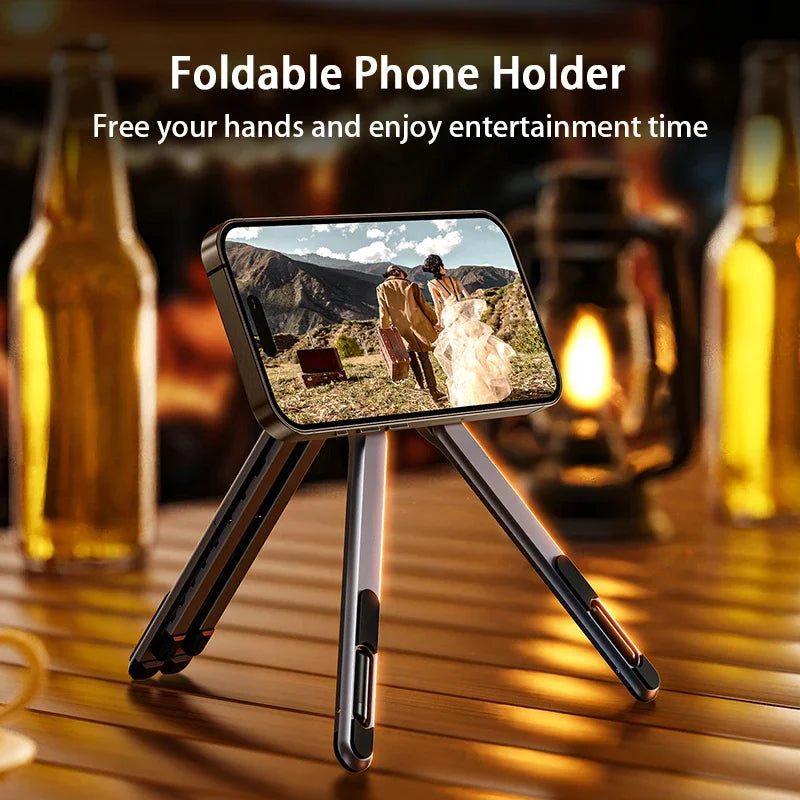 Foldale Magnetic Phone Holder Multi Form Adjustable Desktop Tablet Stand for Iphone 17~12 Tripod Handheld Mount Laptop Bracket